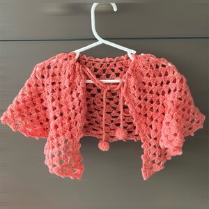 Vintage handmade baby shaw size 2